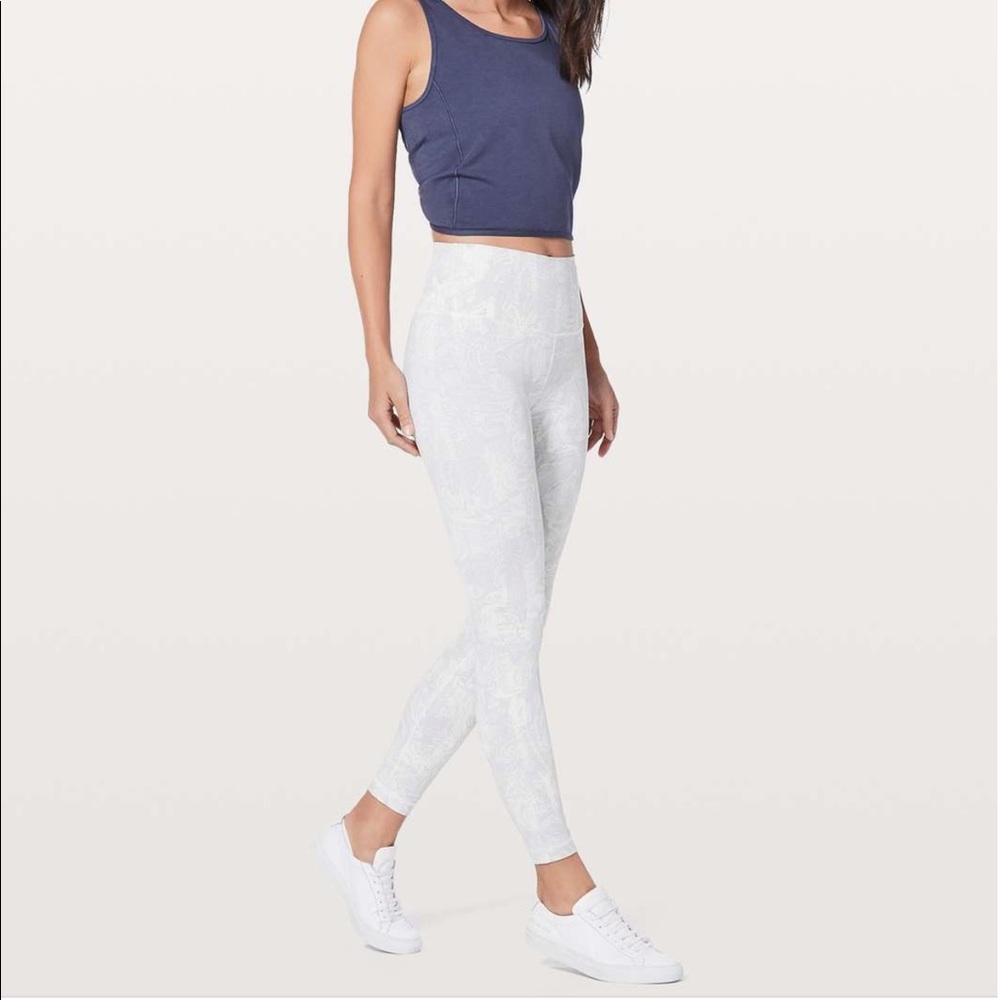 Lululemon Wunder Under Hi-Rise 7/8 Tight - Eternal Wave White
